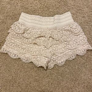 Rewind Lace Ruffle Shorts